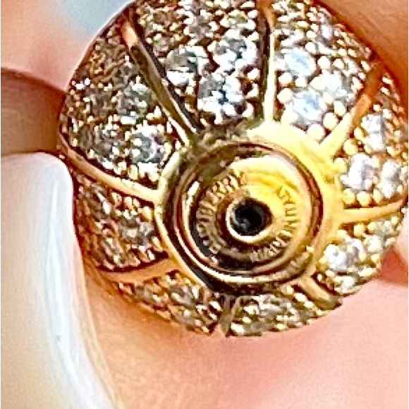 BURBERRY Spear Pavé Stud Earrings - Picture 2 of 3